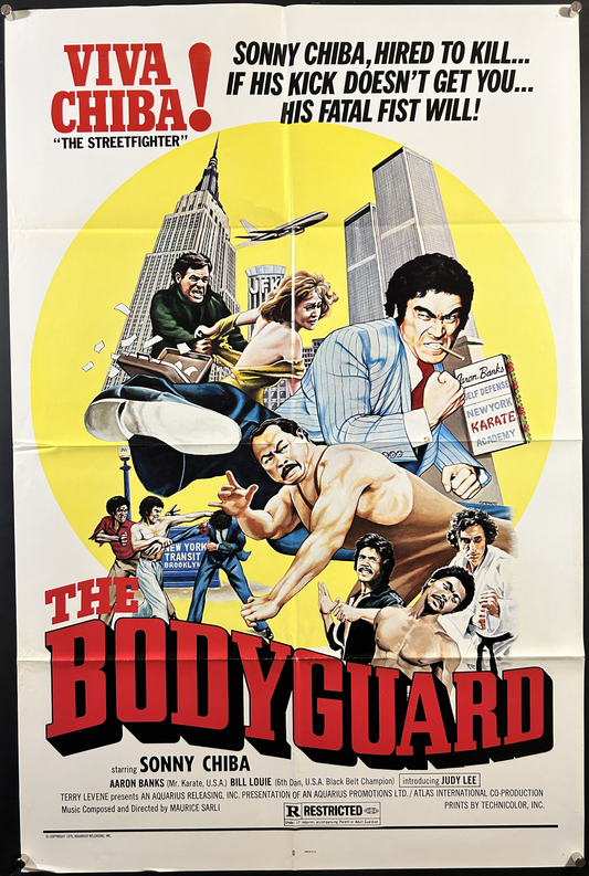 Bodyguard Original One Sheet Poster 1973 Sonny Chiba!