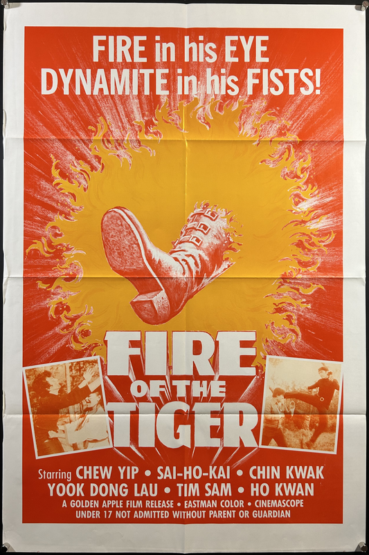Fire Of The Tiger Original One Sheet Poster 1970's