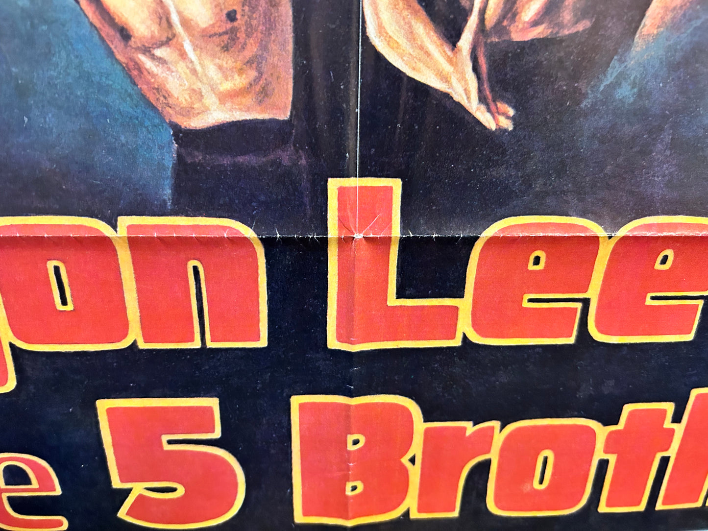 Dragon Lee vs The 5 Brothers Original One Sheet Poster 1978