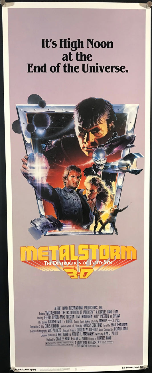 Metalstorm 3D: The Destruction Of Jared Syn Original Insert Poster 1983