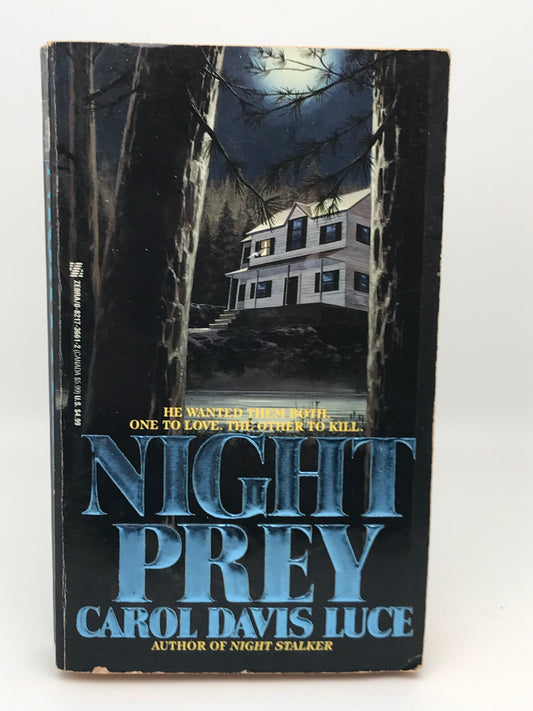 Night Prey ZEBRA Paperback Carol Davis Luce H02