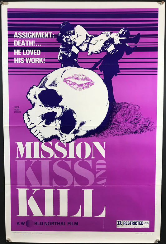 Mission: Kiss And Kill Original One Sheet Poster 1979