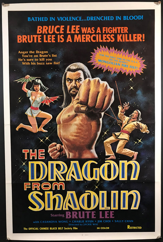 Dragon From Shaolin Original One Sheet Poster 1978