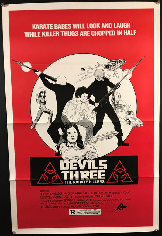 Devil's Three Original One Sheet Poster 1979