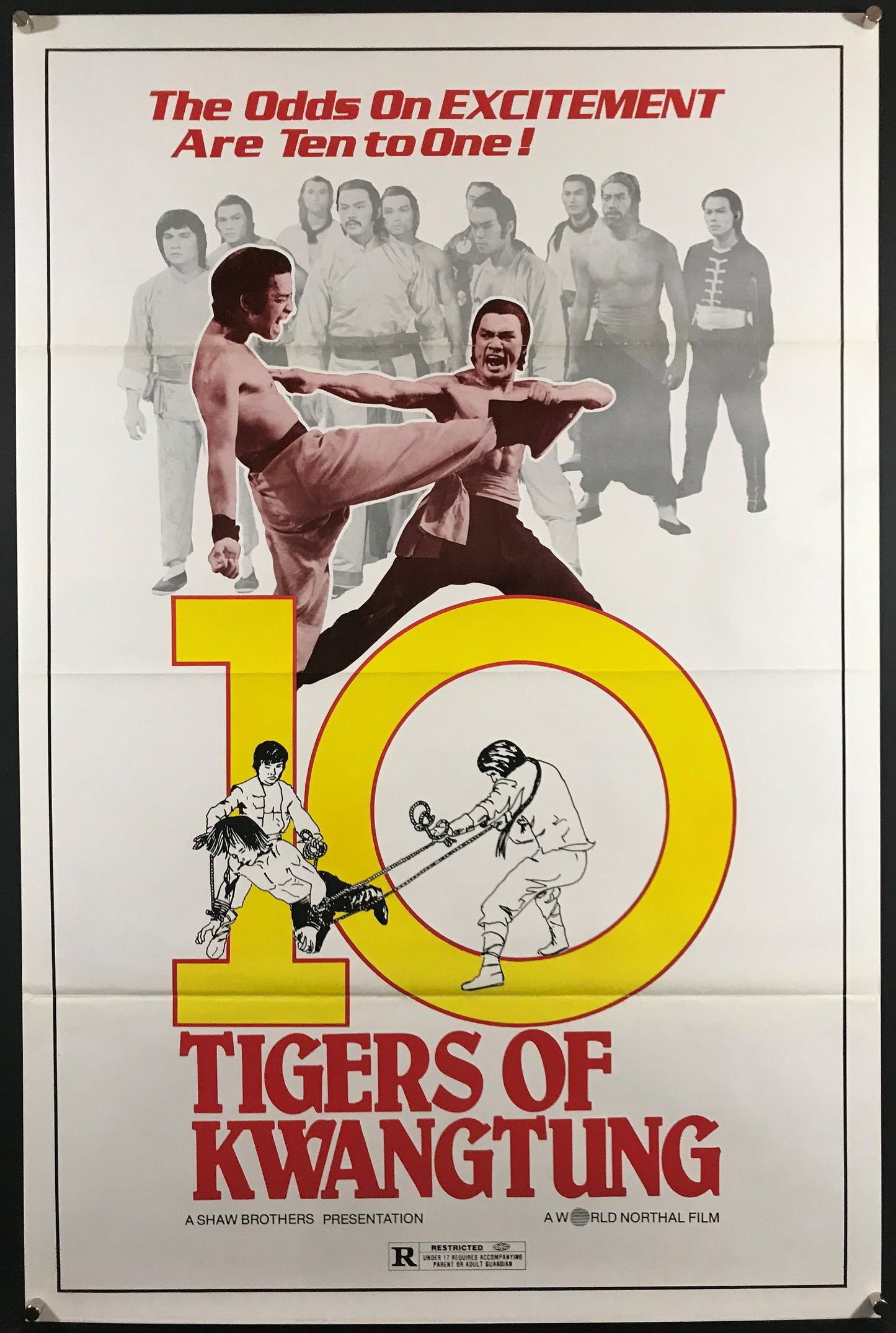10 Tigers Of Kwangtung Original One Sheet Poster 1980