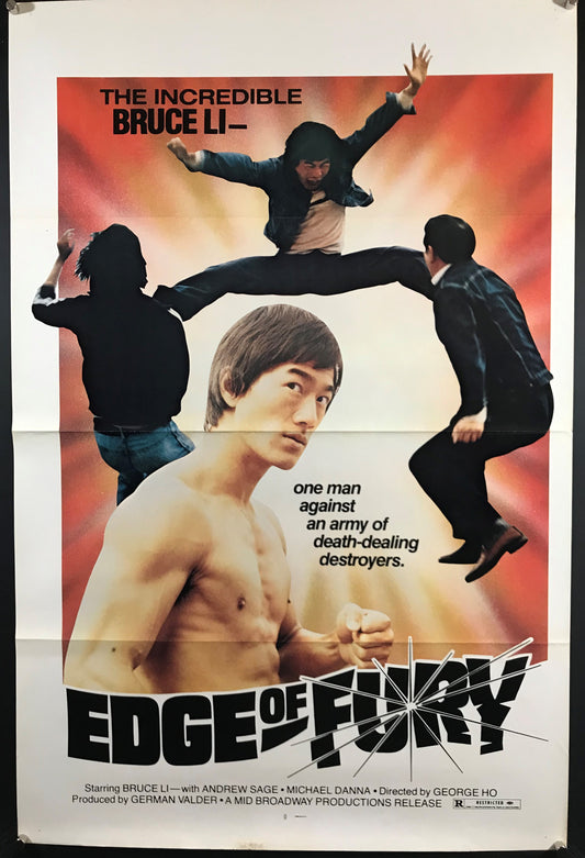 Edge Of Fury Original One Sheet Poster 1978