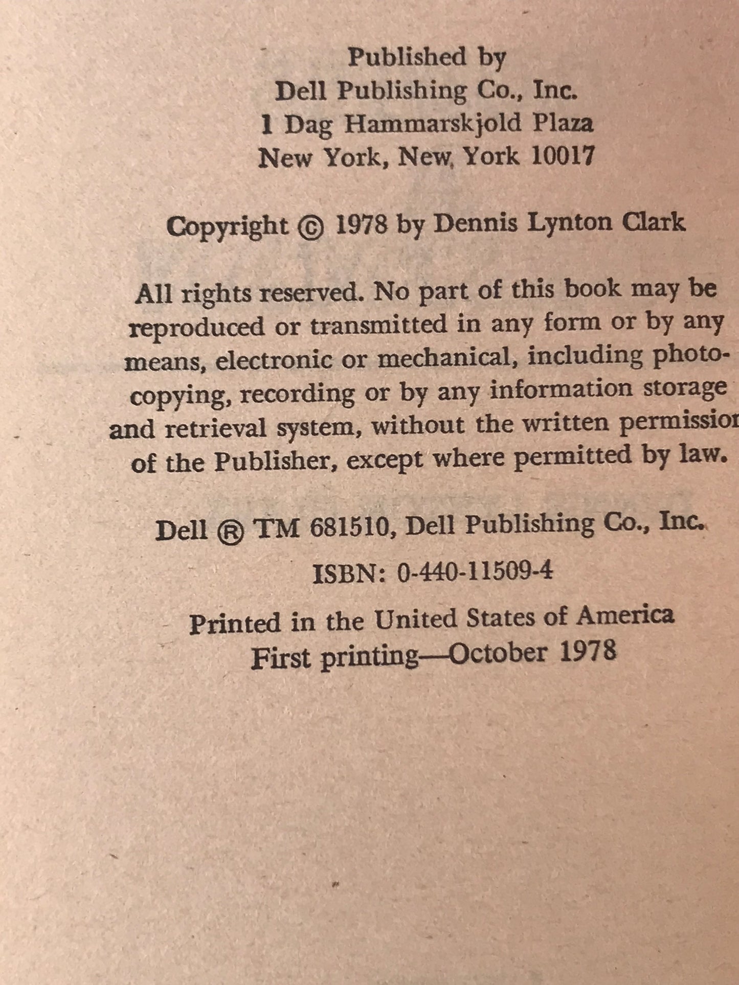 Comes A Horseman DELL Paperback Dennis Lynton Clark H03