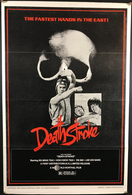 Death Stroke Original One Sheet Poster 1979