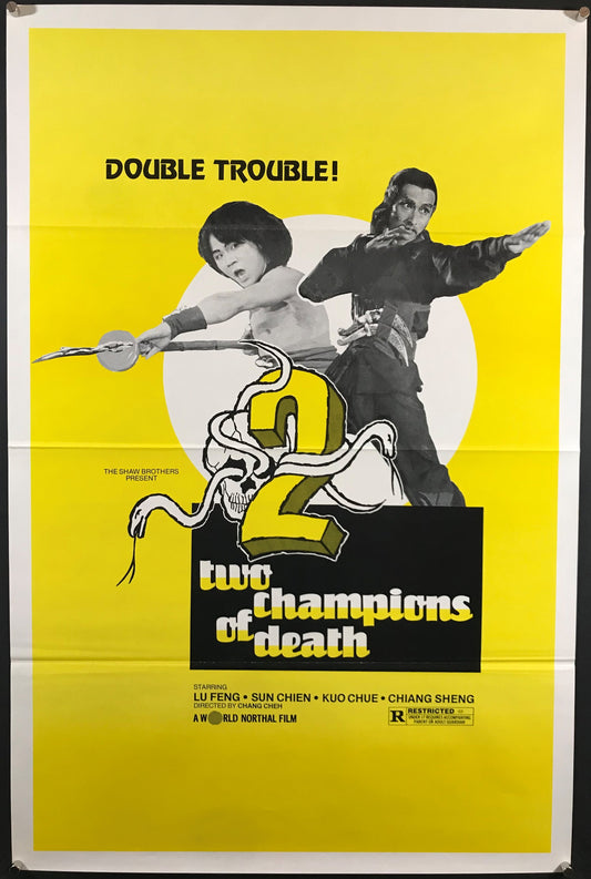 2 Champions Of Death Original One Sheet Poster 1980