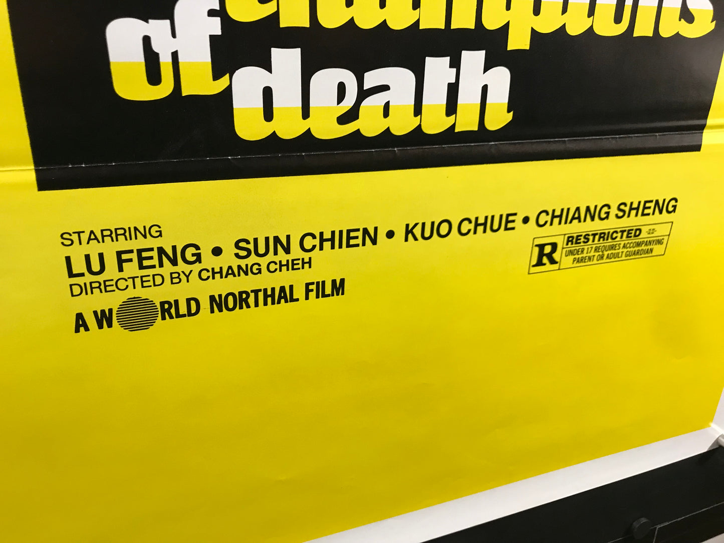 2 Champions Of Death Original One Sheet Poster 1980