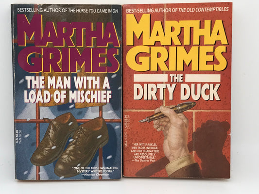 Martha Grimes Lot Of 2 DELL Paperback H03