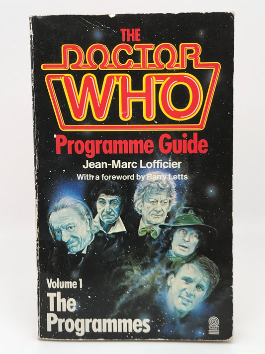 Doctor Who Programme Guide Vol. 1 TARGET Paperback Jean-Marc Lofficier H03
