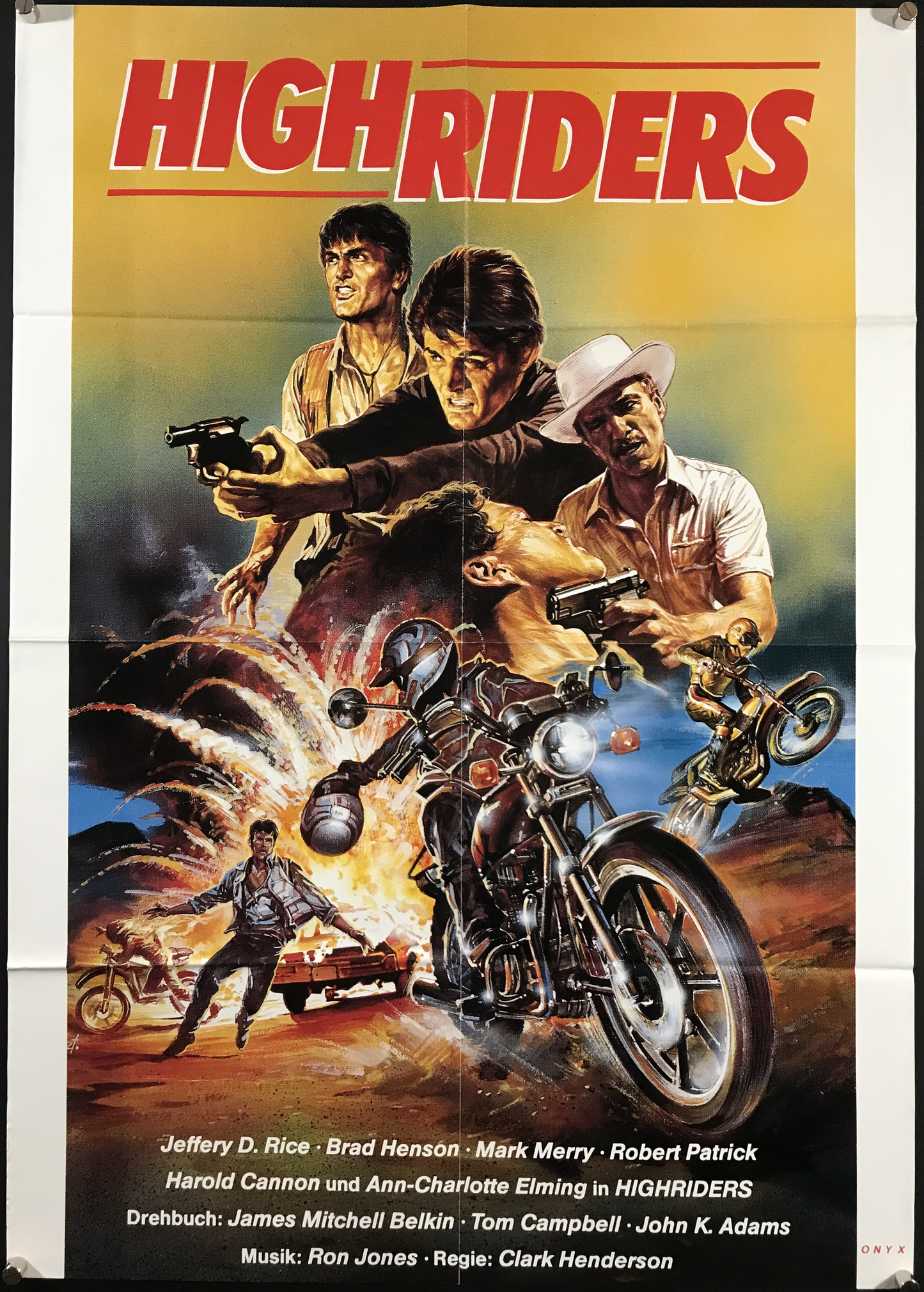 Highriders Original German A1 Poster 1986