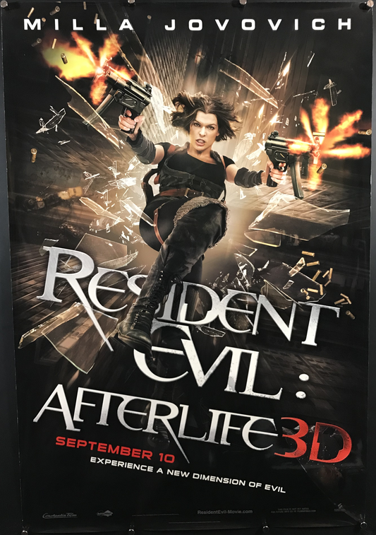 Resident Evil Afterlife 3D Original One Sheet Poster 2010