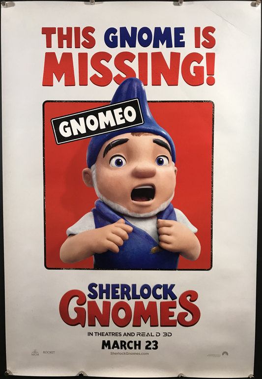 Sherlock Gnomes Original One Sheet Poster 2018