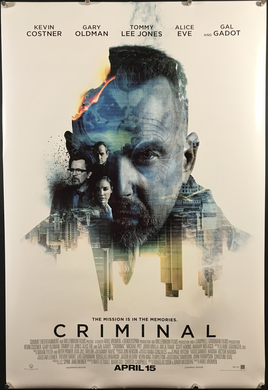 Criminal Original One Sheet Poster 2016