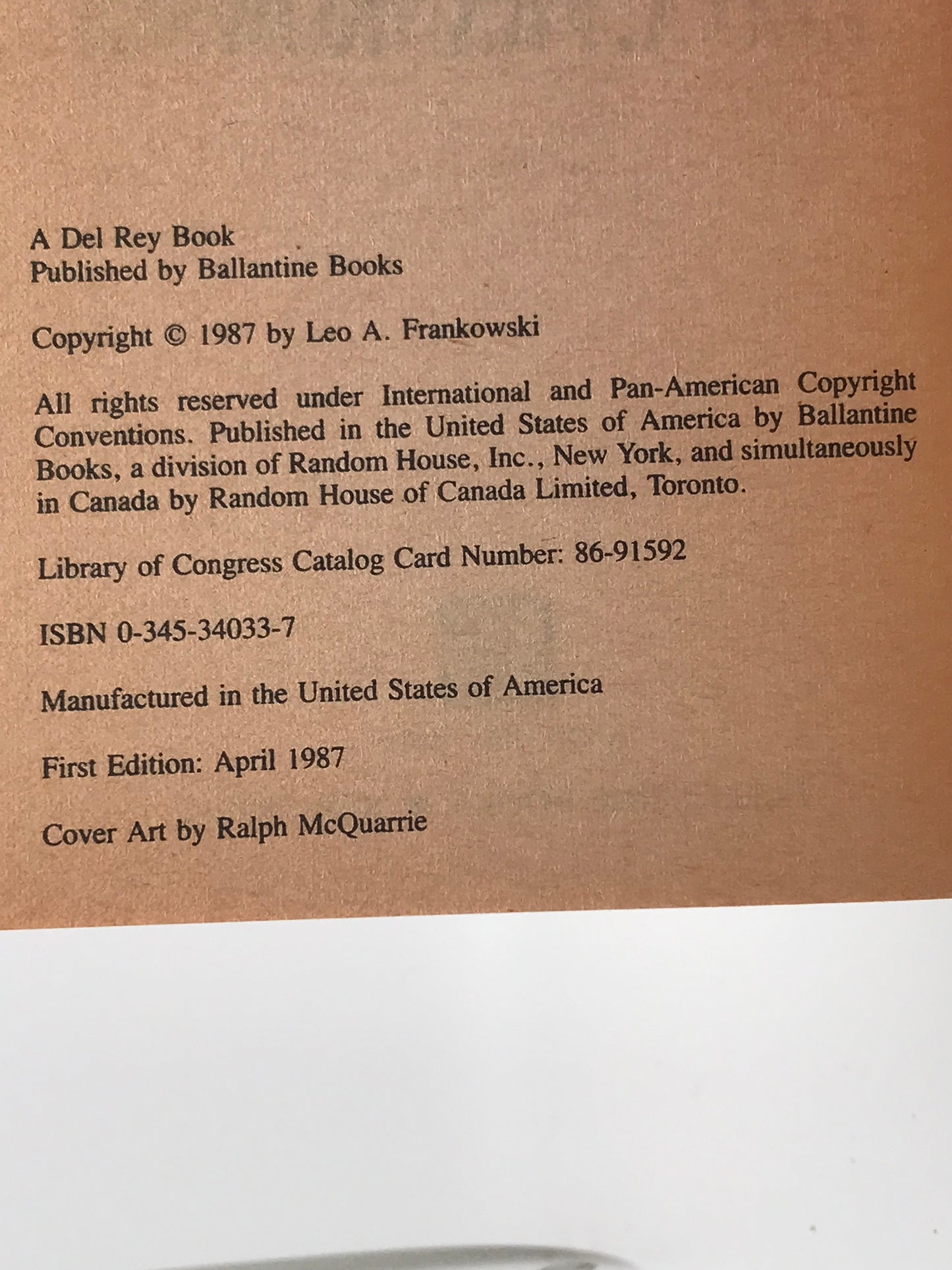 Copernick's Rebellion DEL REY Paperback Leo A. Frankowski SF05