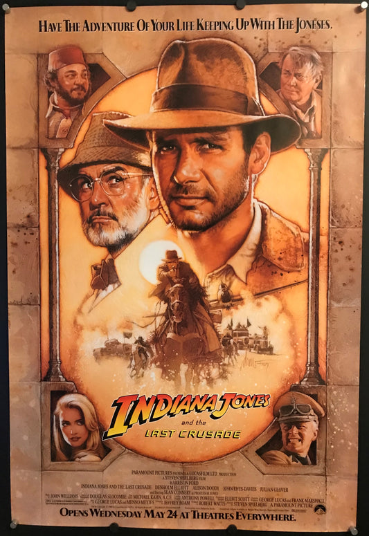 Indiana Jones and the Last Crusade Original One Sheet Poster 1989