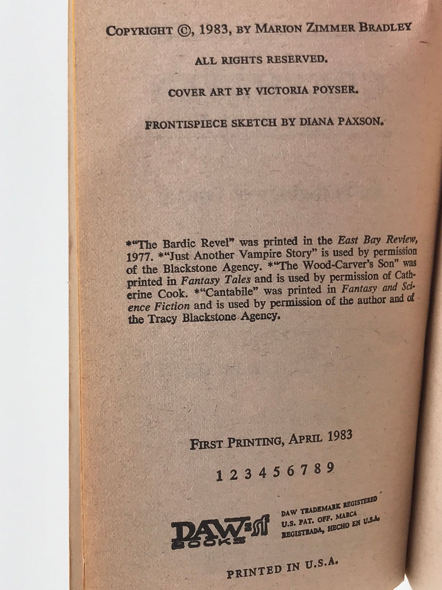 Greyhaven DAW Paperback Marion Zimmer Bradley SF05