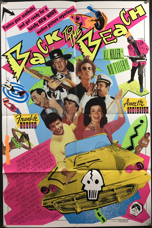 Back To The Beach Original One Sheet Poster 1987