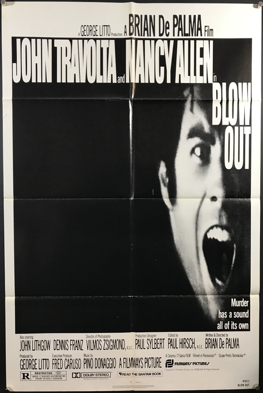 Blow Out Original One Sheet Poster 1981