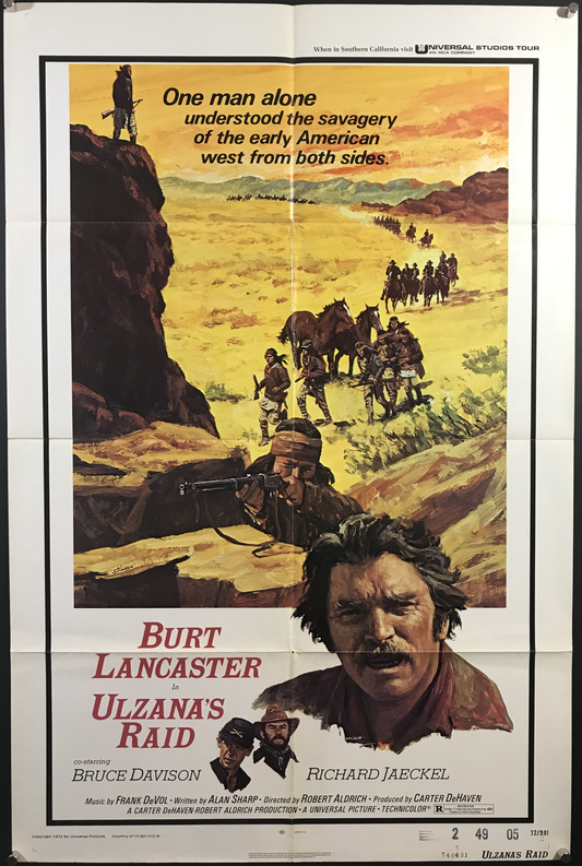 Ulzanas Raid Original One Sheet Poster 1972