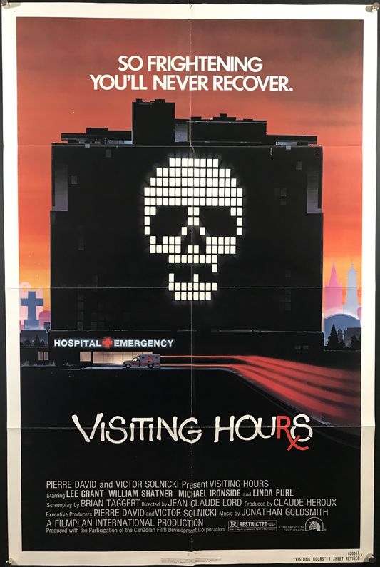 Visiting Hours Original One Sheet Poster 1982
