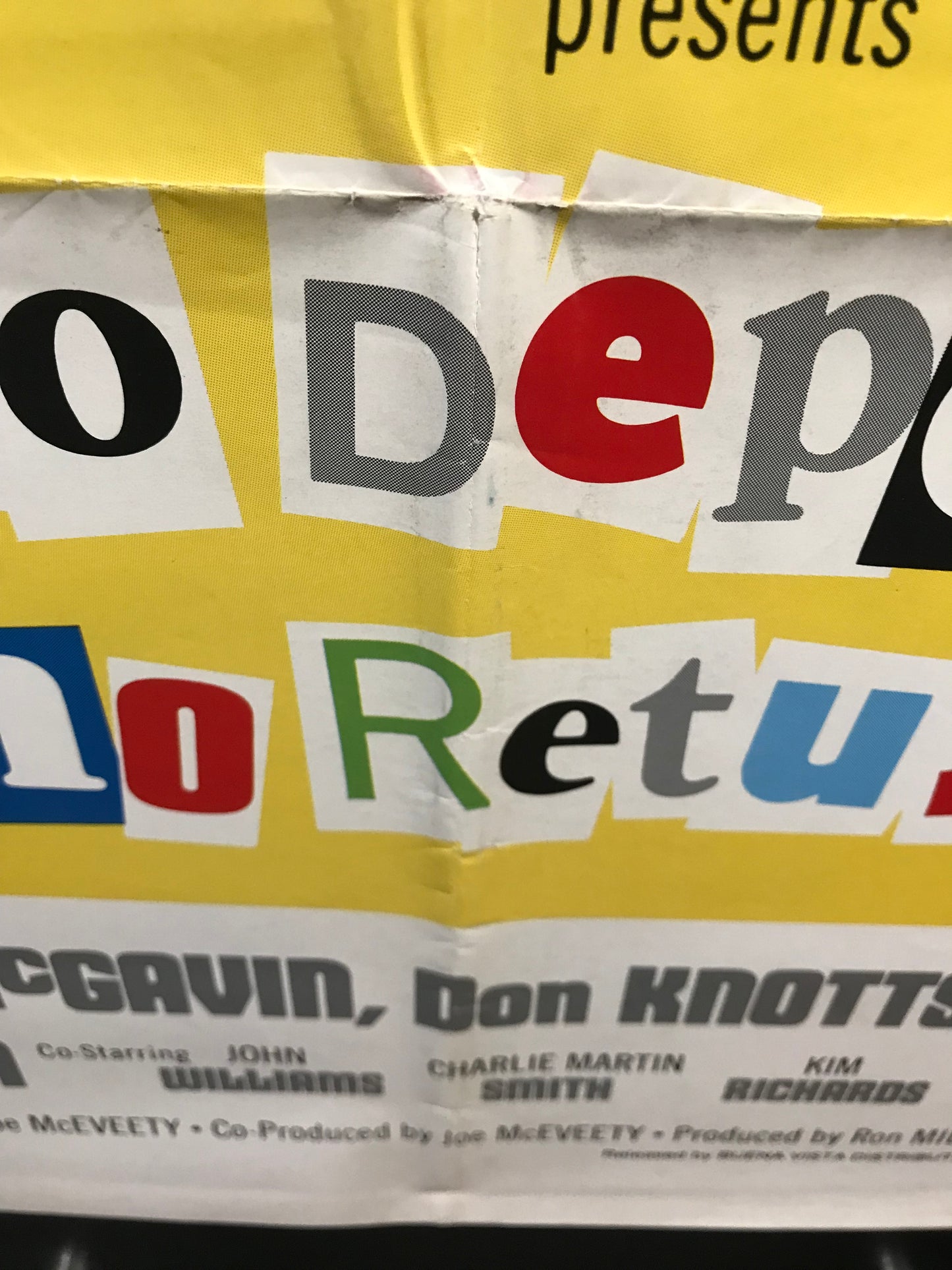 No Deposit No Return Original One Sheet Poster 1976