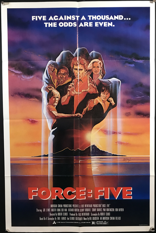 Force Five Original One Sheet Poster 1981