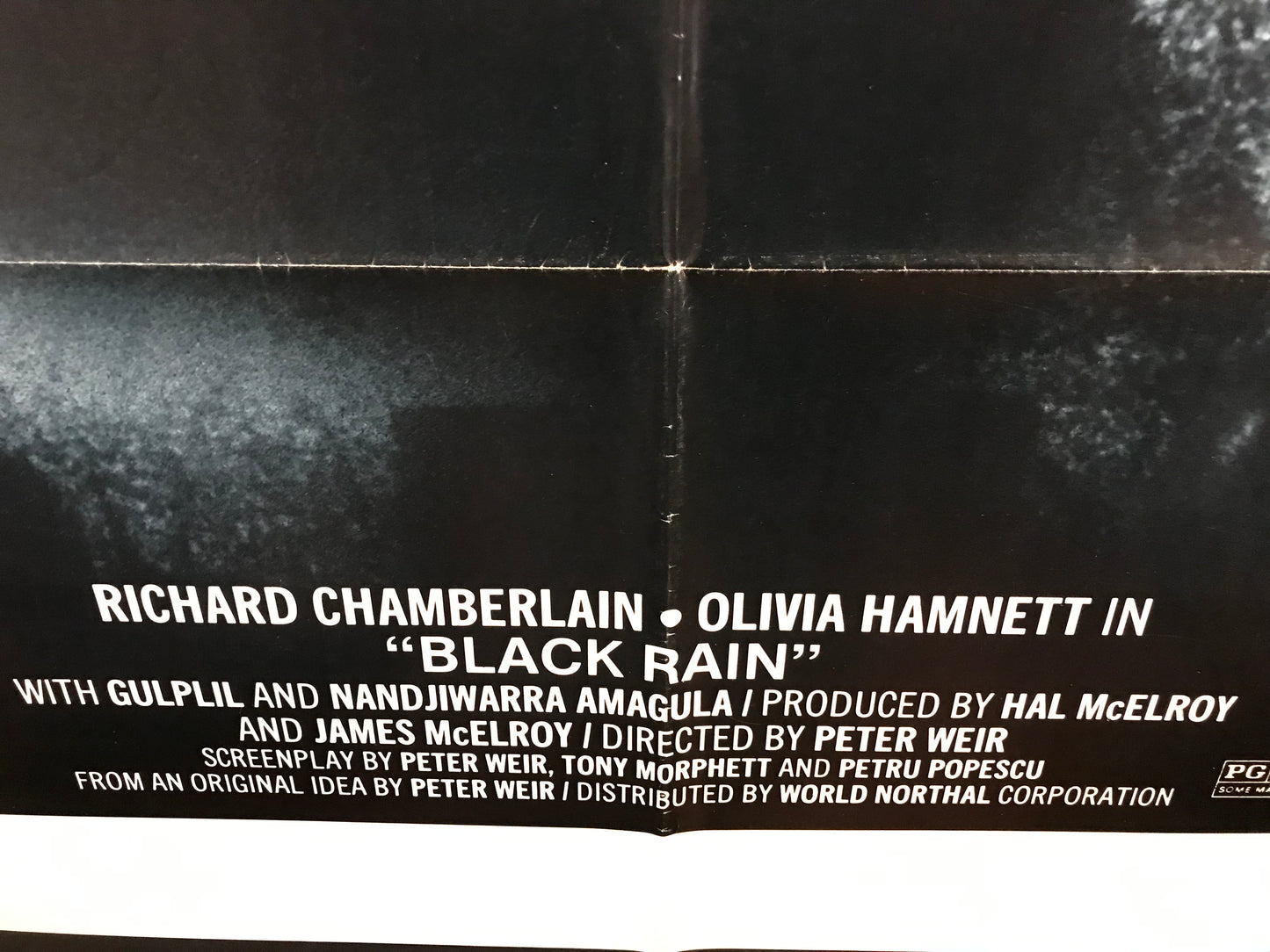 Black Rain aka Last Wave Original One Sheet Poster 1977