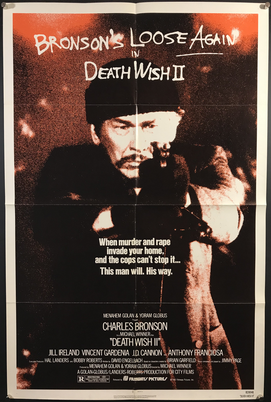 Death Wish II Original One Sheet Poster 1982