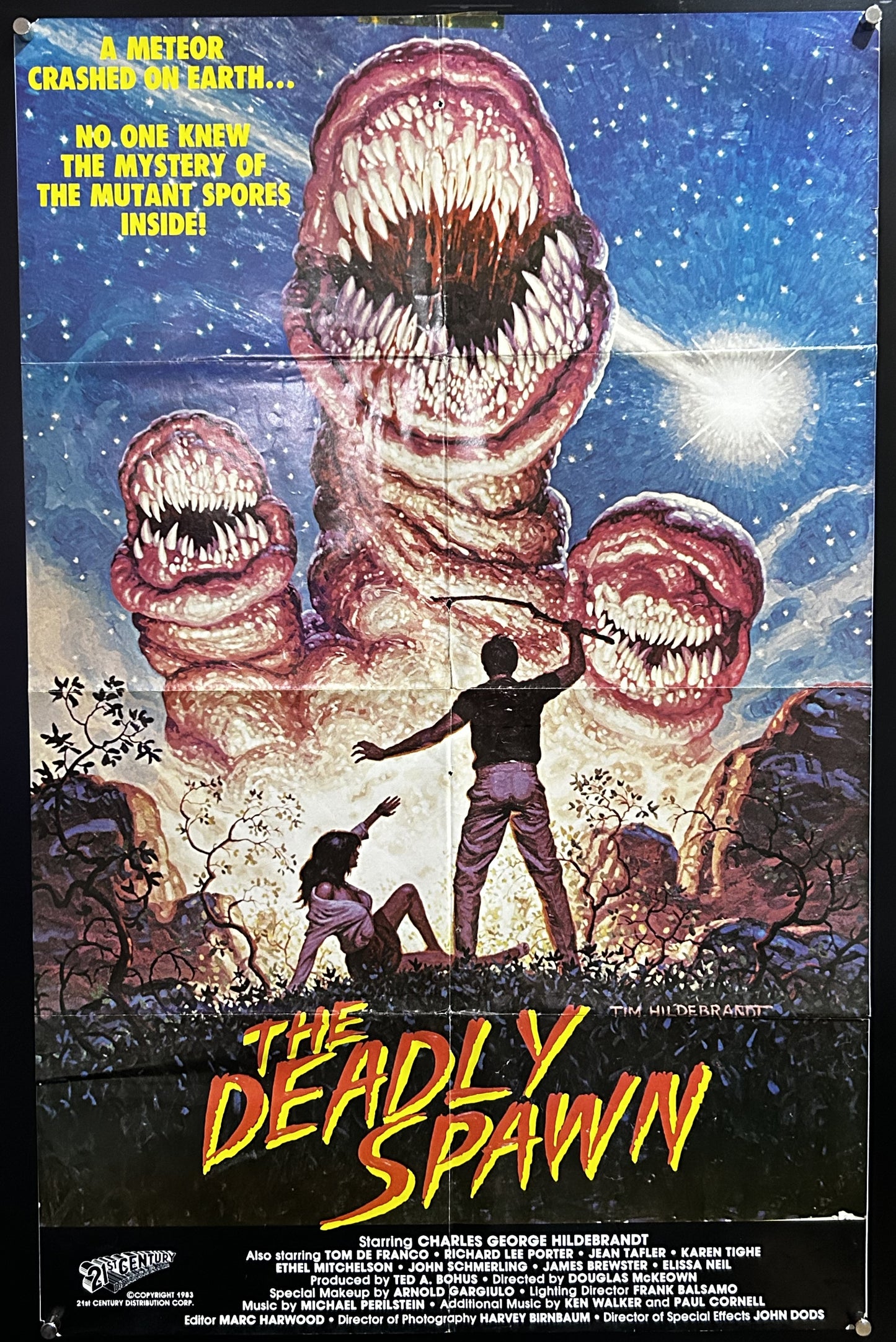 Deadly Spawn Original One Sheet Poster 1983