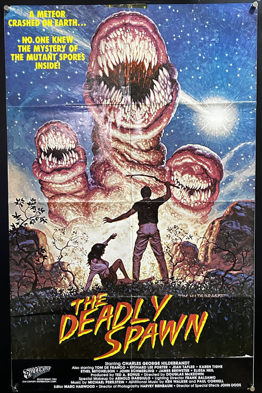 Deadly Spawn Original One Sheet Poster 1983