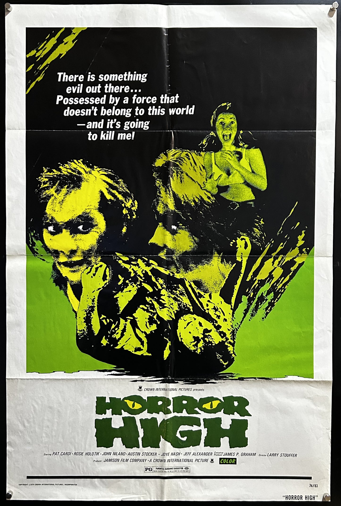 Horror High Original One Sheet Poster 1973