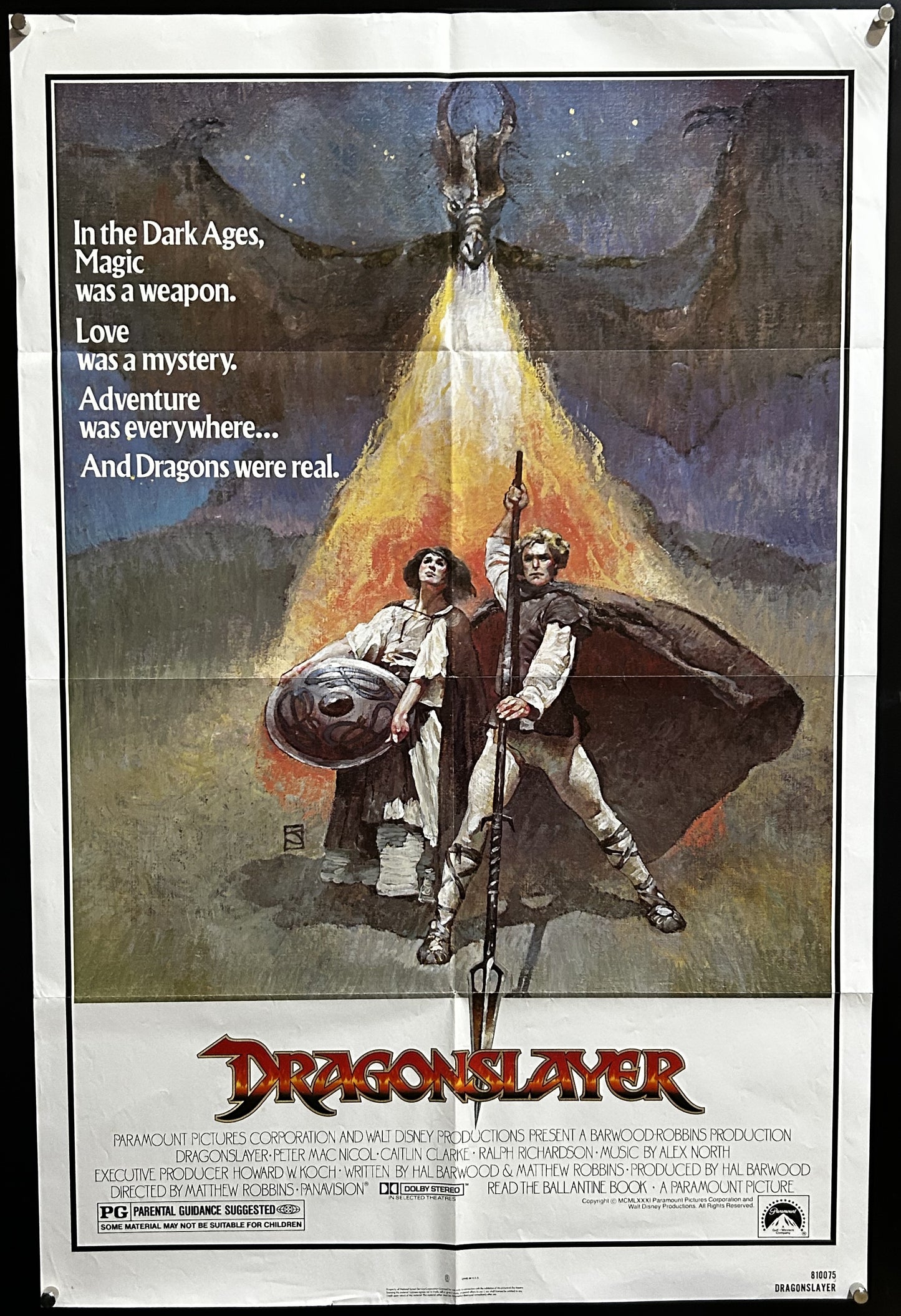 Dragonslayer Original One Sheet Poster 1981