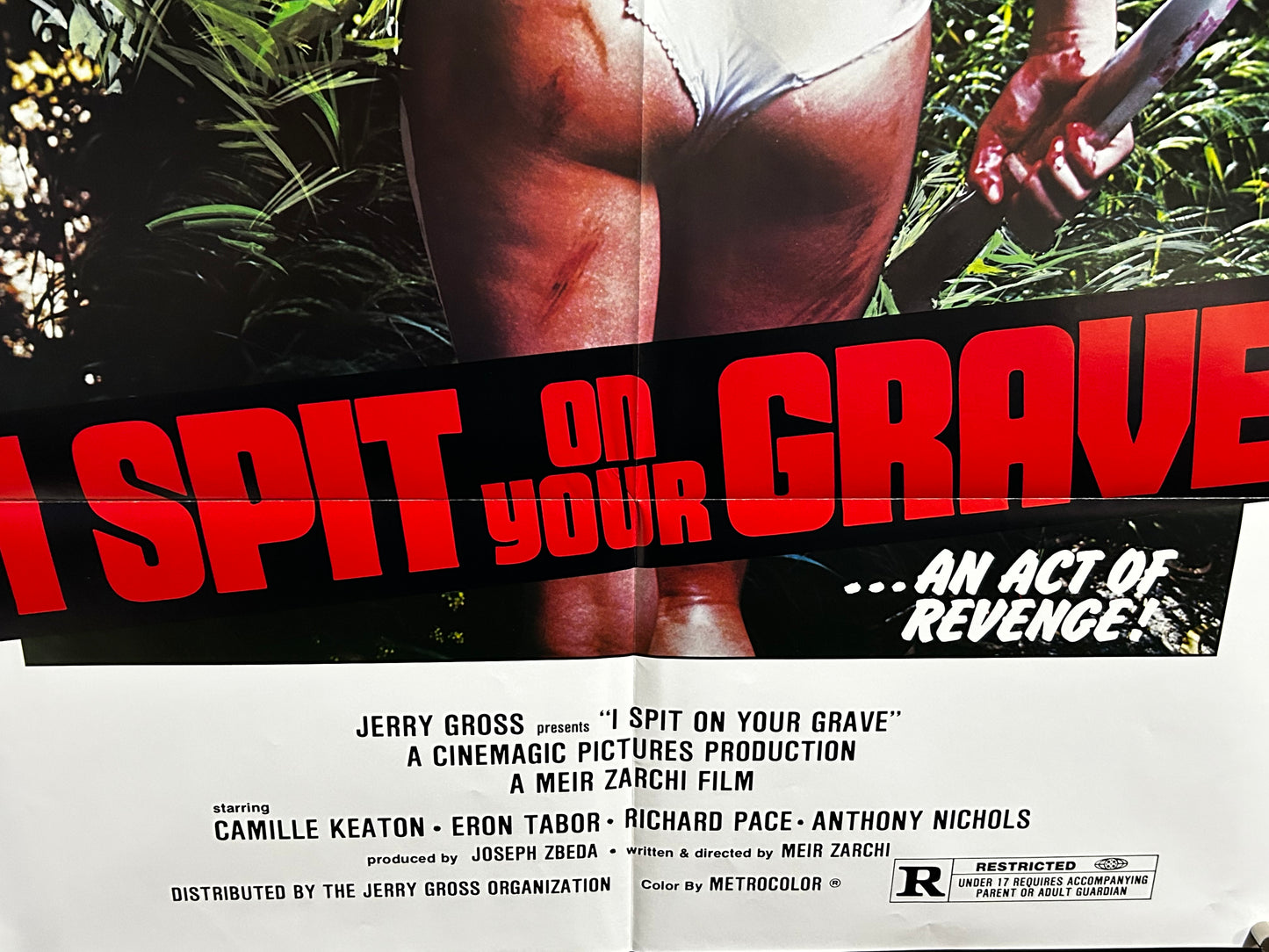 I Spit on Your Grave Original One Sheet Poster 1978