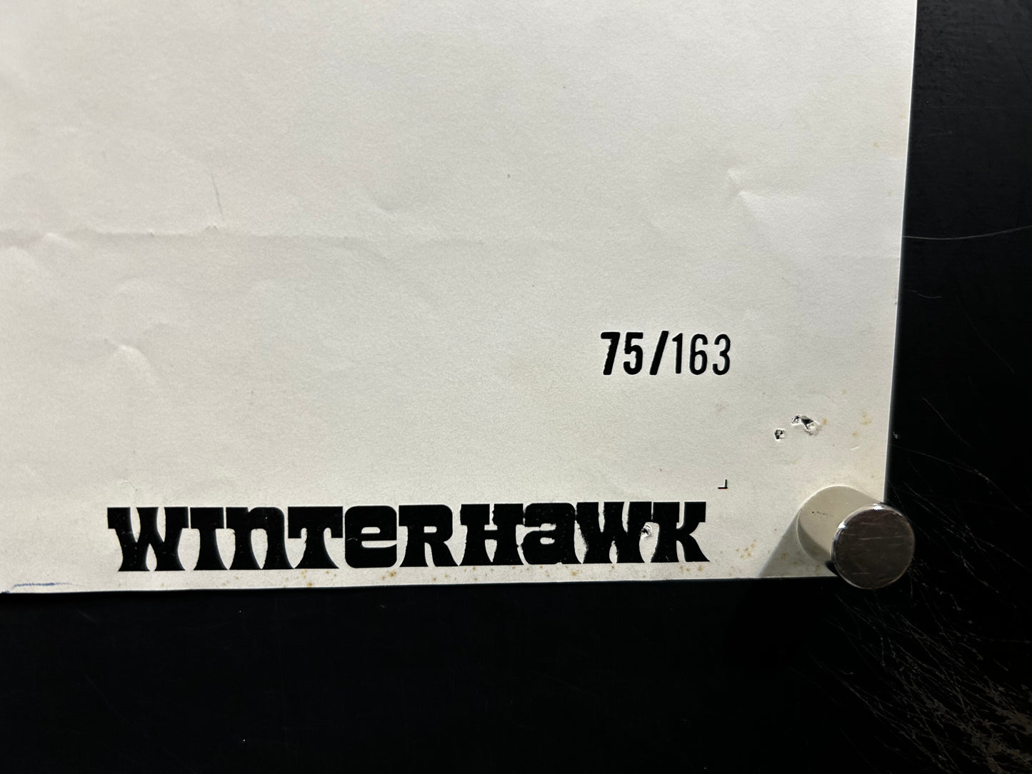 Winterhawk Original One Sheet Poster 1975