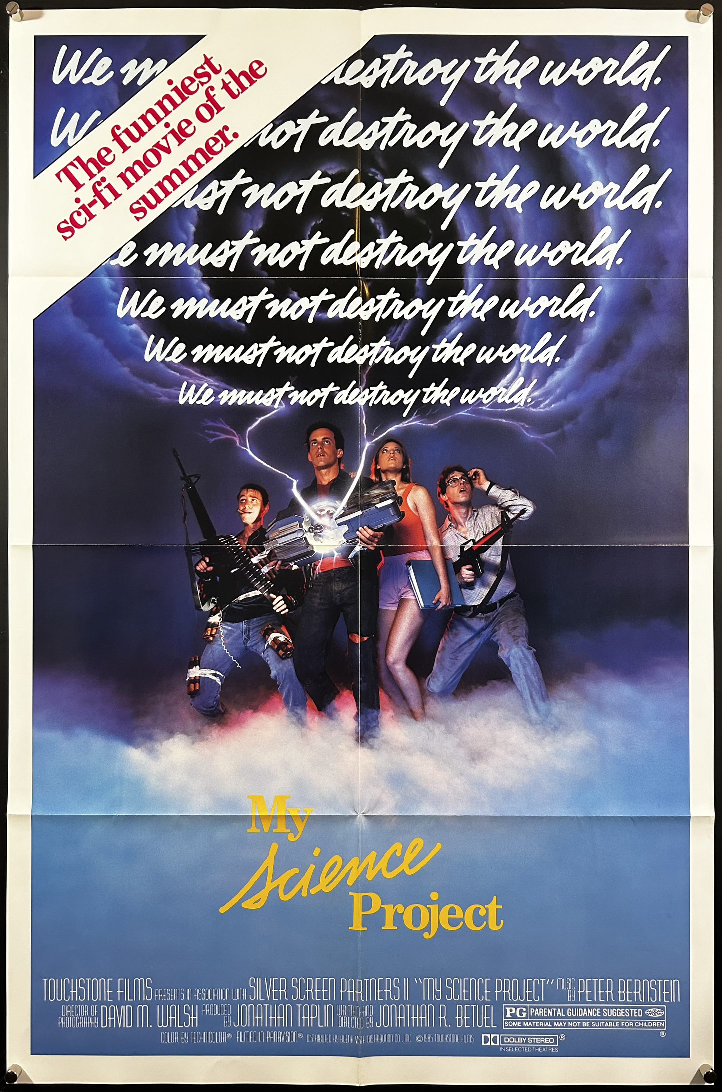 My Science Project Original One Sheet Poster 1985