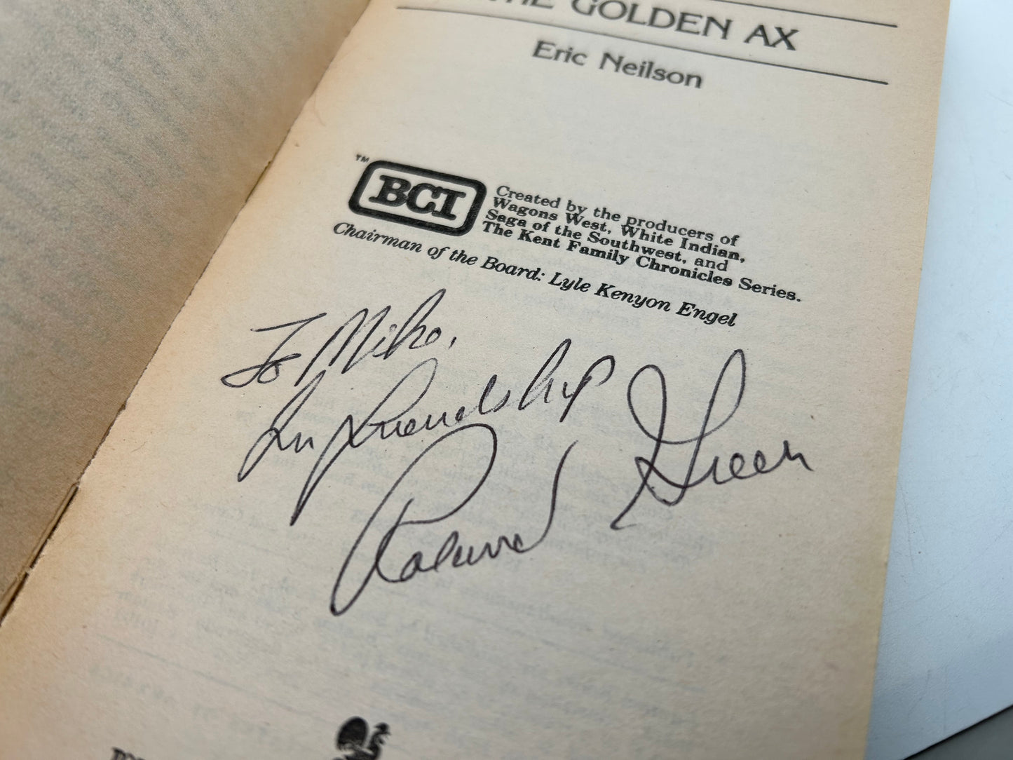 Haakon: The Golden Ax BANTAM Paperback Eric Neilson SIGNED by Ronald Green SF04