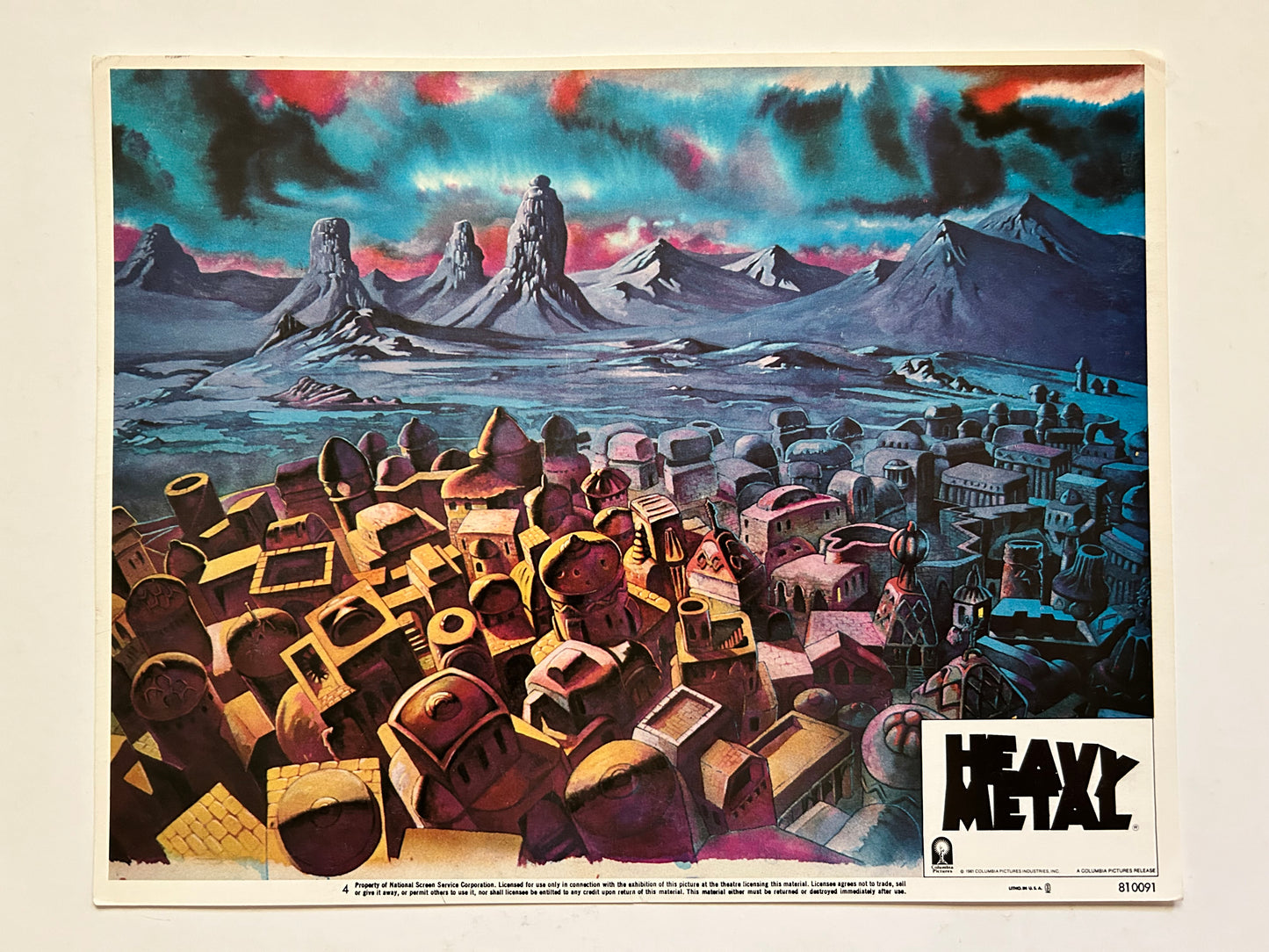 Heavy Metal 11x14 Lobby Card #4 1981