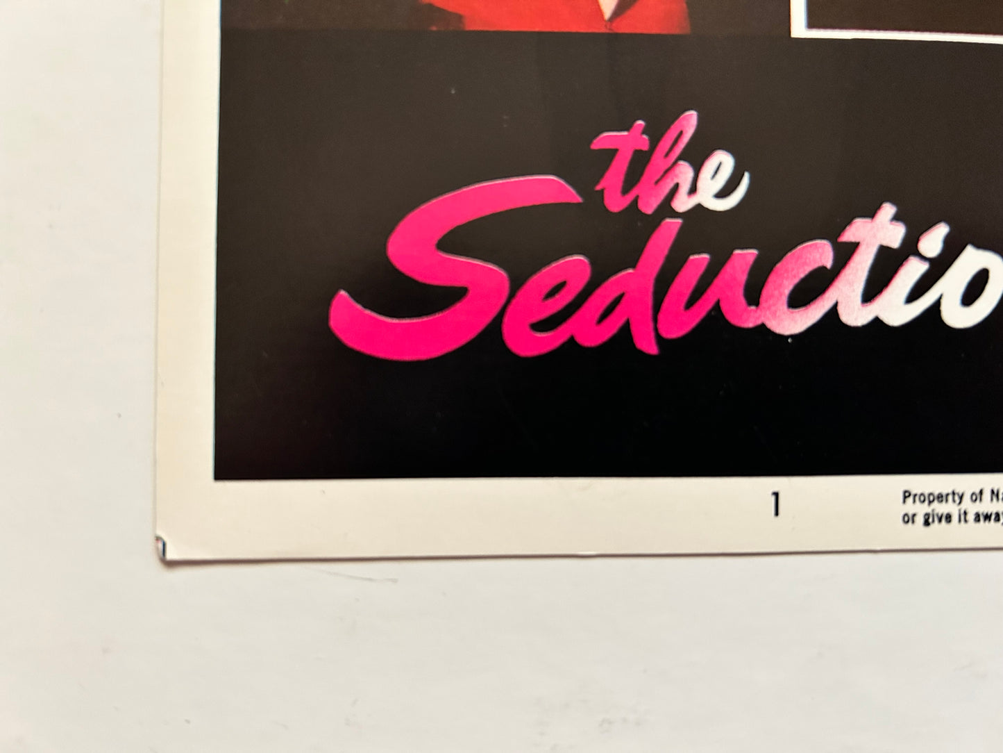 Seduction 11x14 Lobby Card #1 1982