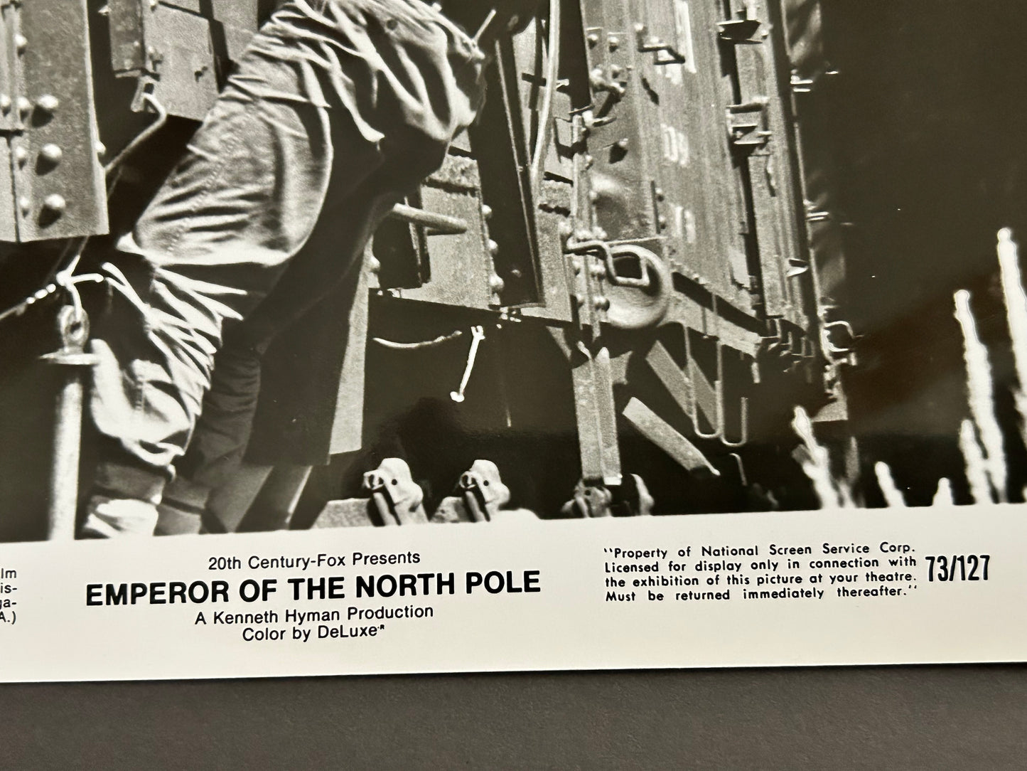 Emperor Of The North Pair 8x10 B+W Stills 1973