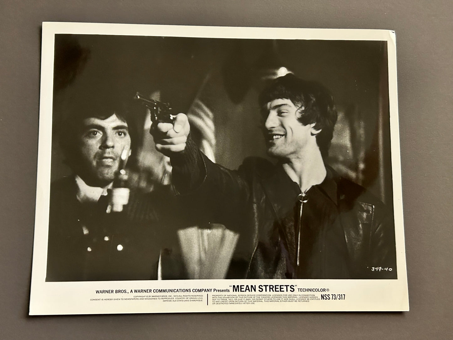 Mean Streets 8x10 B+W Still 1973