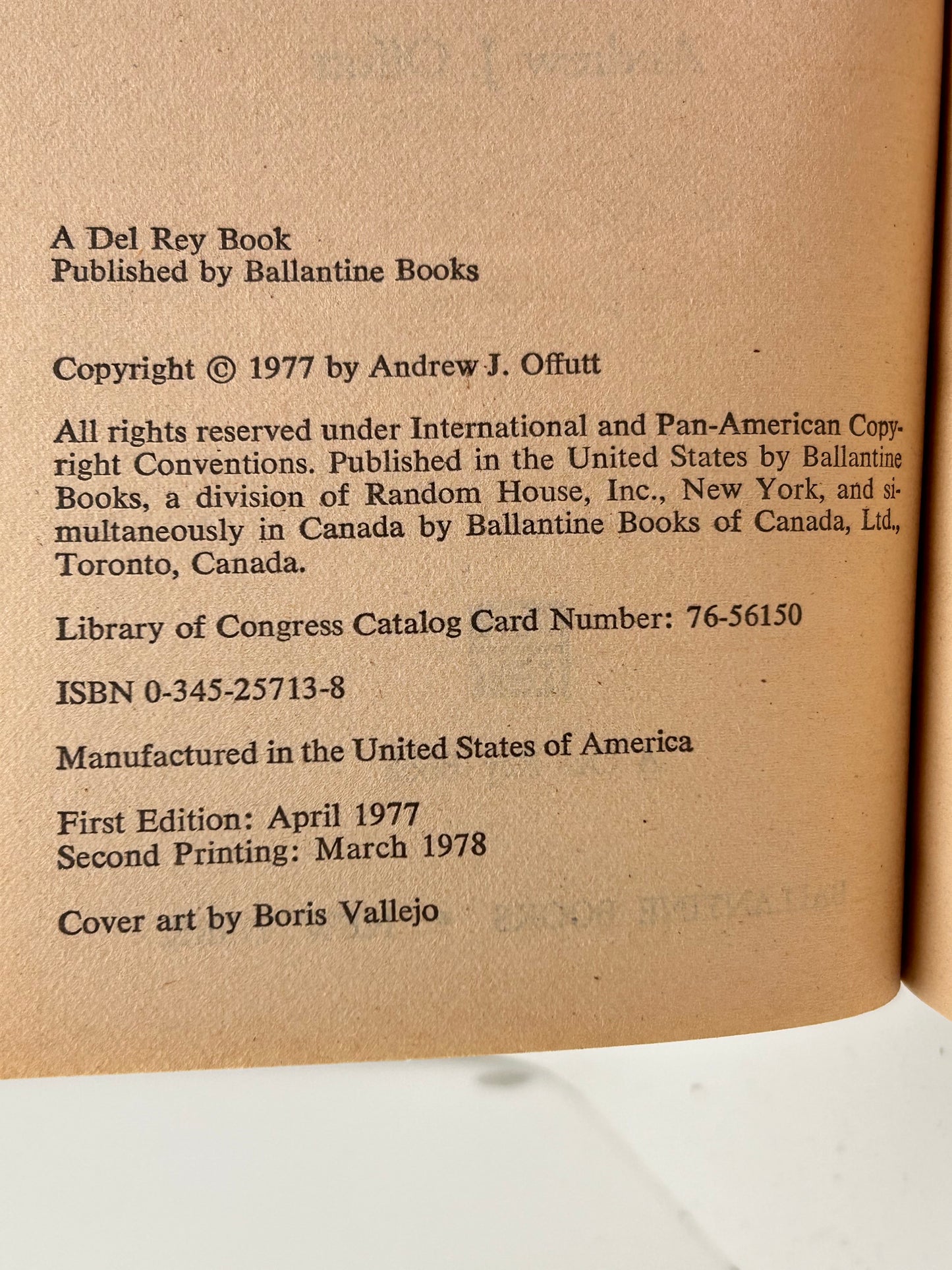 My Lord Barbarian DEL REY Paperback Andrew J. Offutt SF04