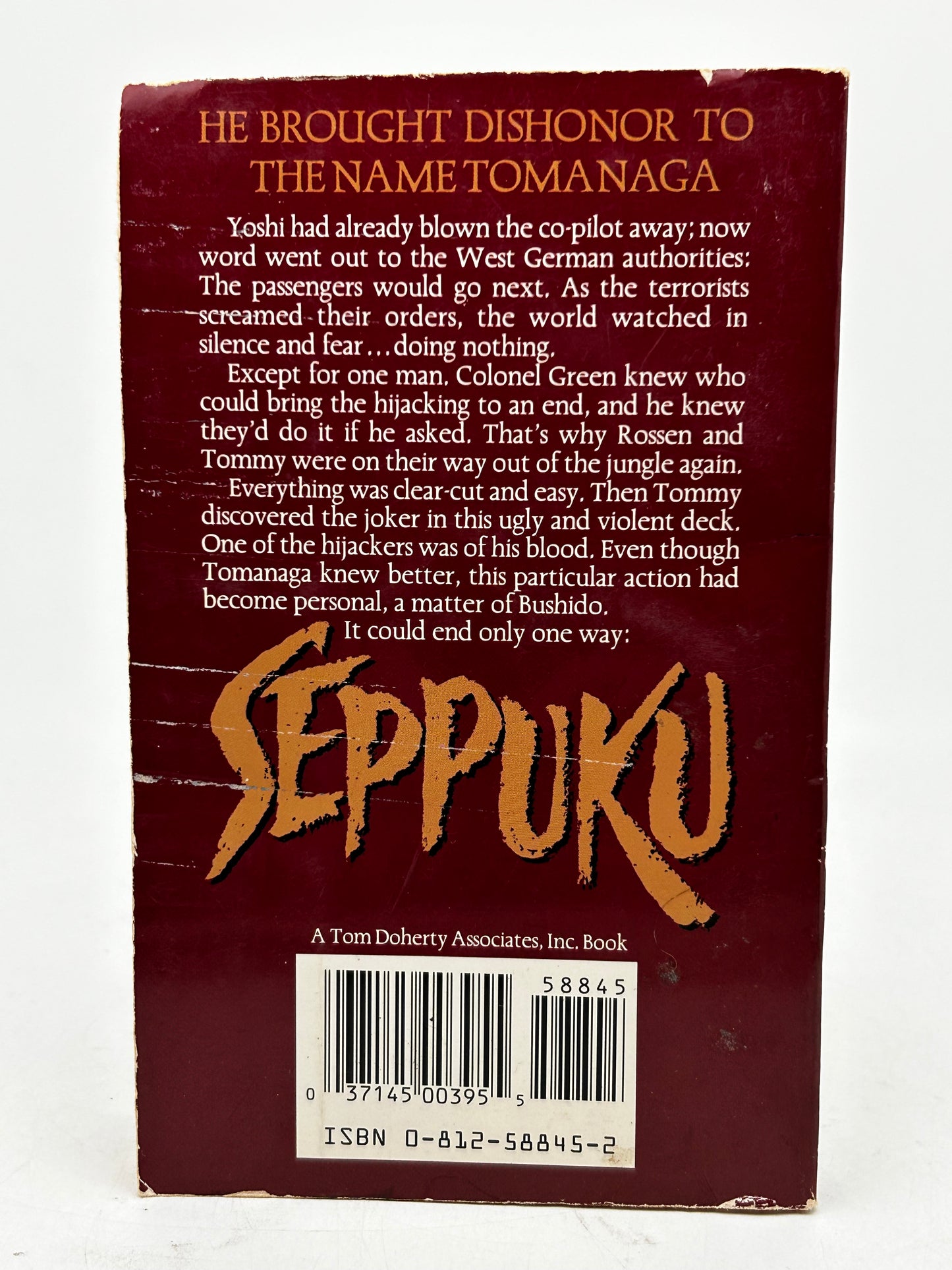 Seppuku TOR Paperback Barry Sadler HS4