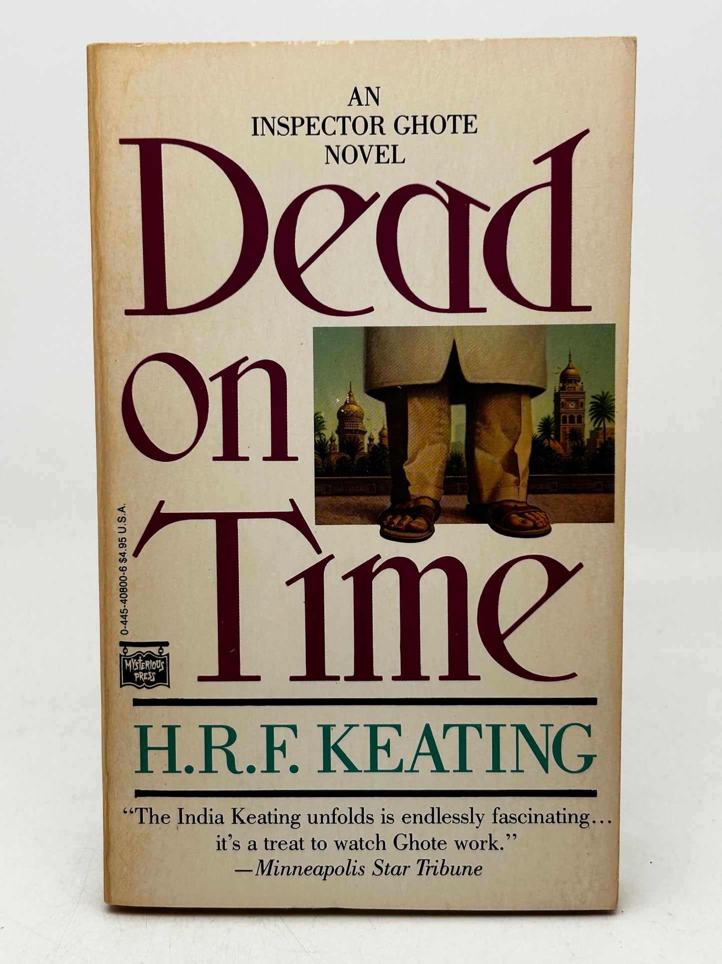 Dead On Time MYSTERIOUS PRESS Paperback H.R.F. Keating HS4