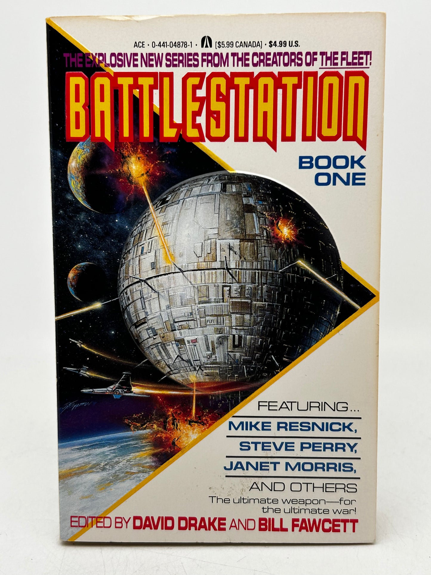 Battlestation Book One ACE Paperback Resnick/Perry/Morris/Drake/Fawcett SF06