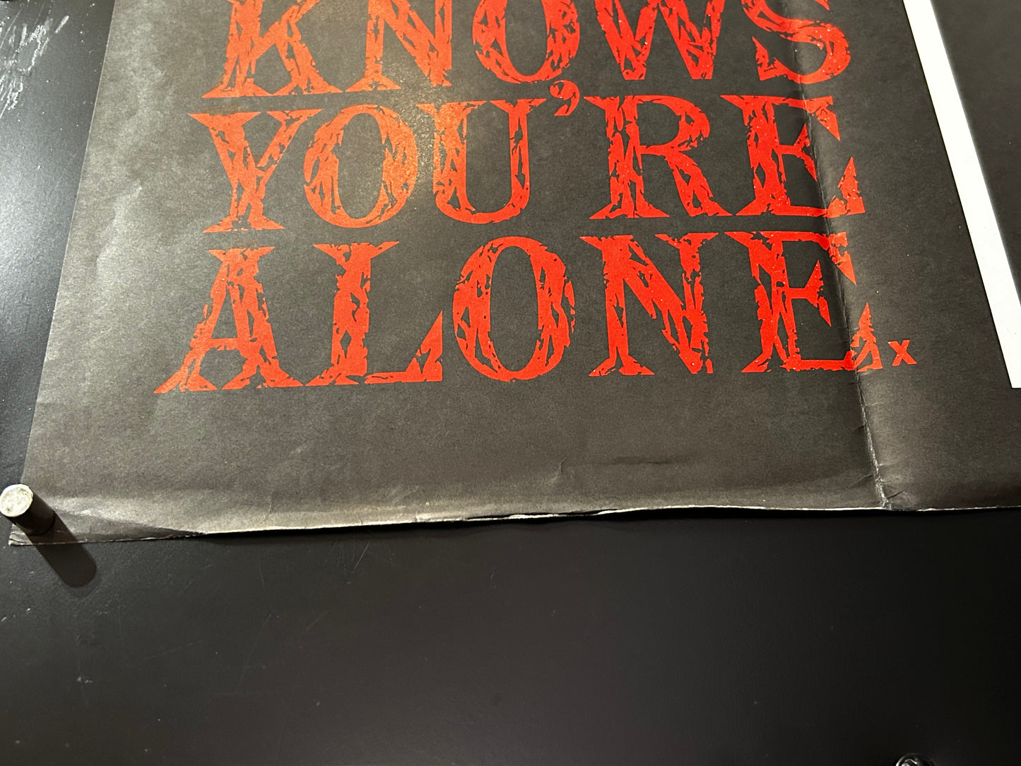 He Knows You're Alone Original British Quad Poster 1980