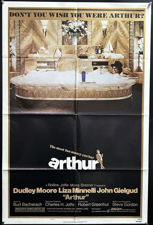 Arthur Original One Sheet Poster 1981