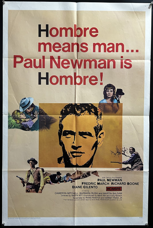 Hombre Original One Sheet Poster 1967